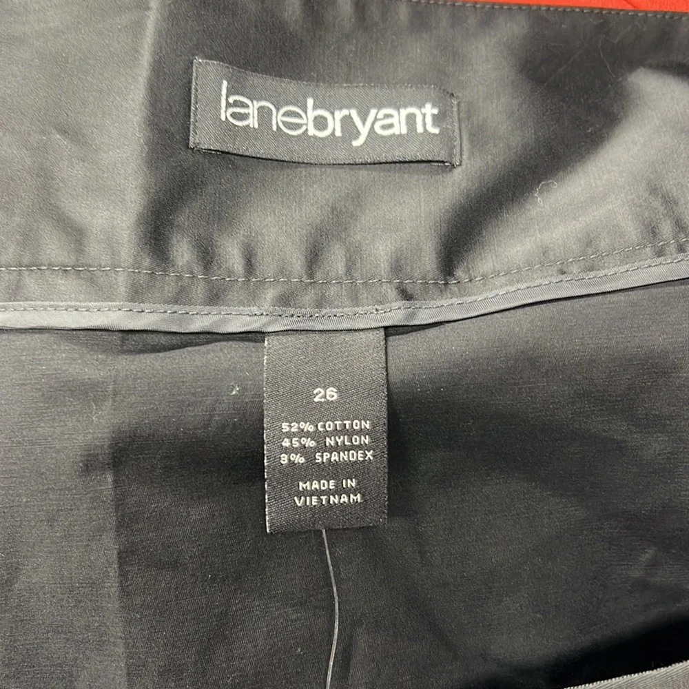 NWT Lane Bryant‎ Black A Line Mini Skirt Sz 26